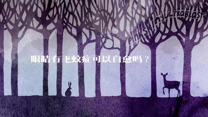 眼睛有飞蚊症可以自愈吗?